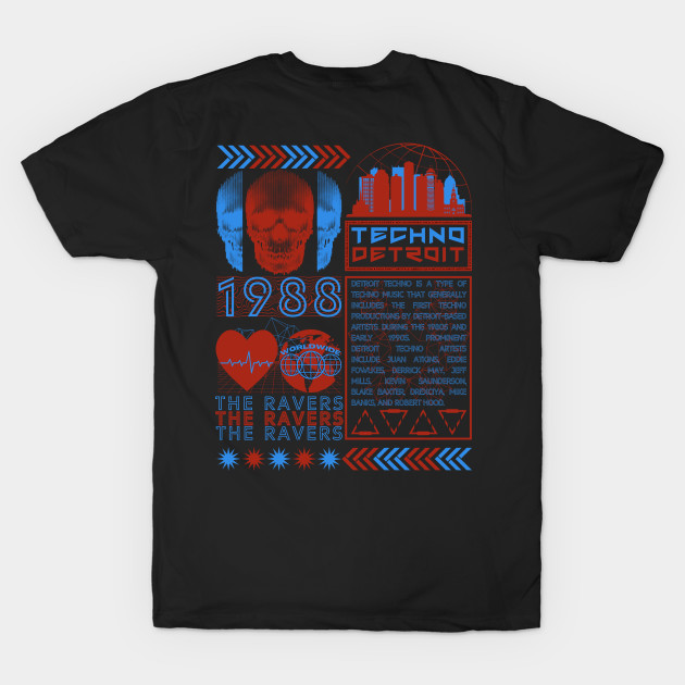 Detroit Techno - Techno Music - Techno Merch by THE RAVERSBRAND